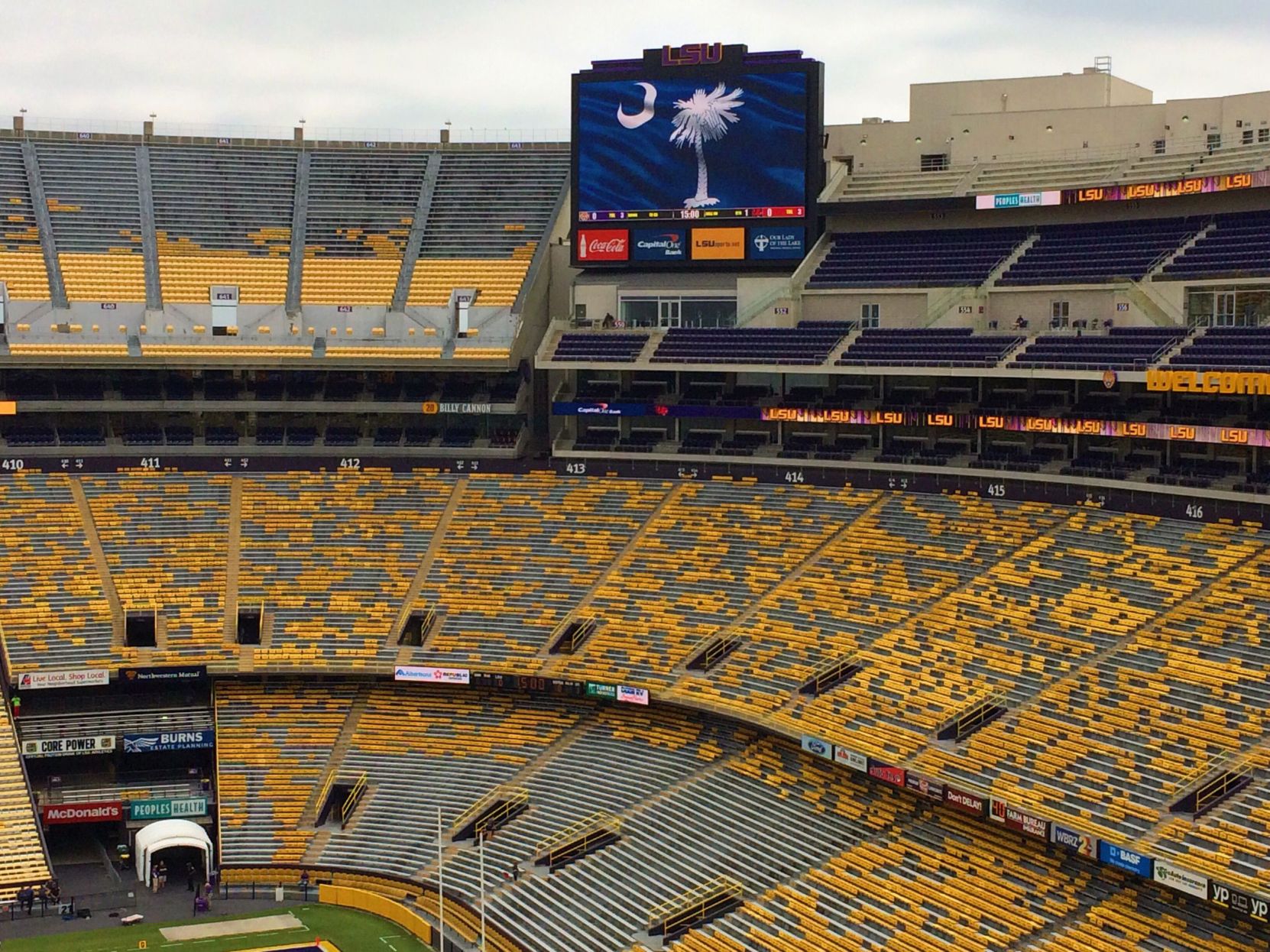 Spur of the Moment: Palmetto State flags at Tiger Stadium, and other bits of home on the road